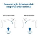 Ver imagem 2 de Kit Porta de Madeira Frisada Cantareira Mgm 215 x 84cm Melamínico