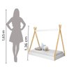 Cama Infantil com Colchão Cabana Montessoriana Branco J&A - 7