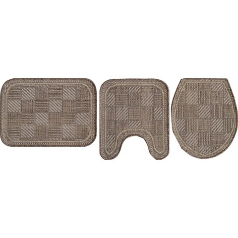 Jogo de Banheiro Natural Look 1214-a com 3 Pecas