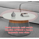 Ver imagem 2 de Tampo Laqueado Branco Diâmetro 50 Cm com Vidro