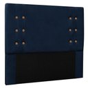 Ver imagem 1 de Cabeceira King 1,95m Genova Suede Azul Marinho