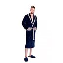 Ver imagem 1 de Roupão Masculino em Plush Guilherme Inverno Tamanho Gg Cor Marinho 11