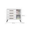 Comoda Sapateira Infantil 1 Porta 4 Gavetas Branco 3825 Qmovi - 2