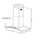 Ver imagem 5 de Coifa Ilha Gallant Milano Vidro Curvo Inox 90cm 220V