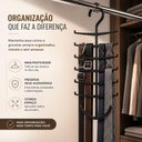 Ver imagem 3 de Cabide Organizador Multiuso 12 Ganchos para Cintos Bolsas Gravatas Lencos Acessorios Plastico
