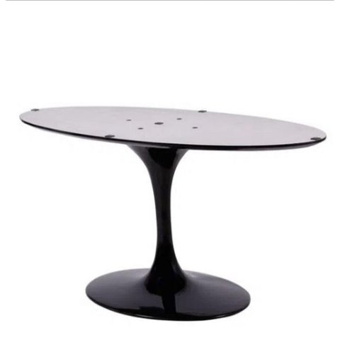 Base de Mesa Saarinen Oval Para Tampo Preto