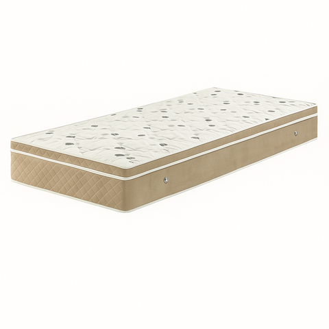 Colchão Molas Bonnel 88x188x24 - Lateral Bege Premium