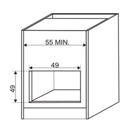 Forno de Embutir Elétrico Grill & Timer Inox 50L Built 220V - 3