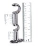 2 Suportes Metal Varão Cortina Duplo 28/19 Mm Com Ponteiras - 6
