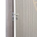 Ver imagem 4 de Kit Porta de Madeira Decorada 215x74cm com Batente de MDF Ultra 16cm Cantareira MGM Marrom/Carvalho