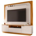 Ver imagem 1 de Estante Home Theater Rio 2 Portas MDP 200cm Cinamomo-Off White Madetec Móveis