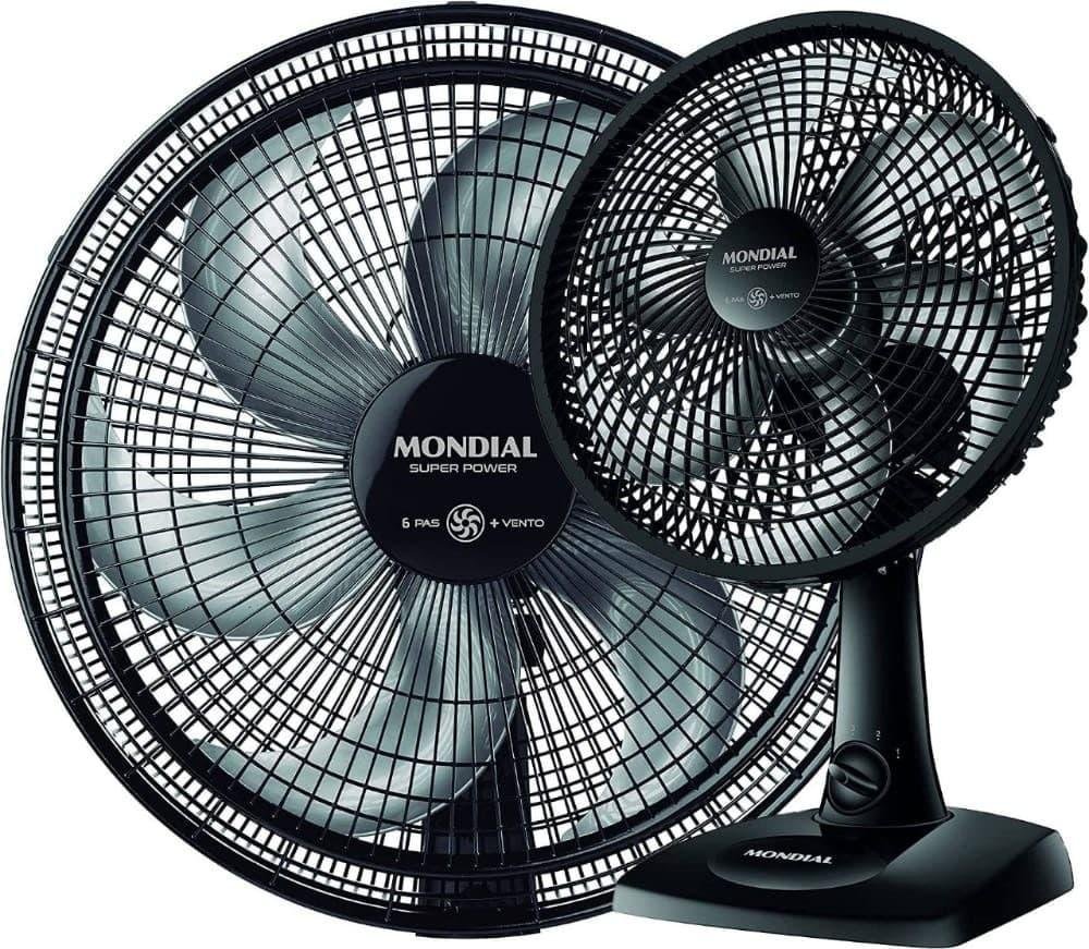 VENTILADOR MONDIAL 30CM VSP30B 220v PRETO | MadeiraMadeira
