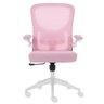 Cadeira Escritório Giratória Diretor Anm207d Anima Tela em Poliéster Rosa Base Rodízio Nylon - 2