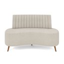 Ver imagem 3 de Sofá 2 Lugares Living 160cm Pé Palito Maraú Bouclê K01 - D’Rossi