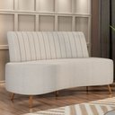 Ver imagem 2 de Sofá 2 Lugares Living 160cm Pé Palito Maraú Bouclê K01 - D’Rossi