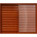 Ver imagem 1 de Janela de Alumínio Veneziana Madeiro 03 Folhas - 100x120