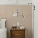 Ver imagem 6 de Revestimento de Parede Shiplap Ripado Tipo Lambri Vinilico 100x93cm:alabaster