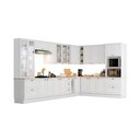 Ver imagem 1 de Cozinha Completa Americana 19 Peças (6aéreos+6balcões+2paneleiros+5tampos) S/pia Cz264 Branco -