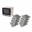 Ver imagem 1 de Forno Turbo Prp-004 G2 220v Preto Progás + 8 Assadeiras Cimapi