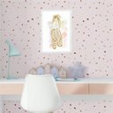 Ver imagem 2 de Quadro Infantil Menina Sapatilha de Balé Ouro 33x24cm - com Vidro:madeira Preta