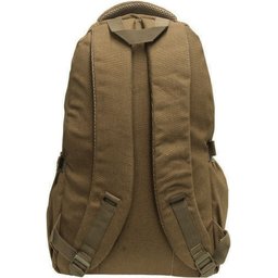 Mochila Masculina Notebook 15.6 Lona Fundo Expansível Camping Reforçada Grande Feminina - Creme - 5