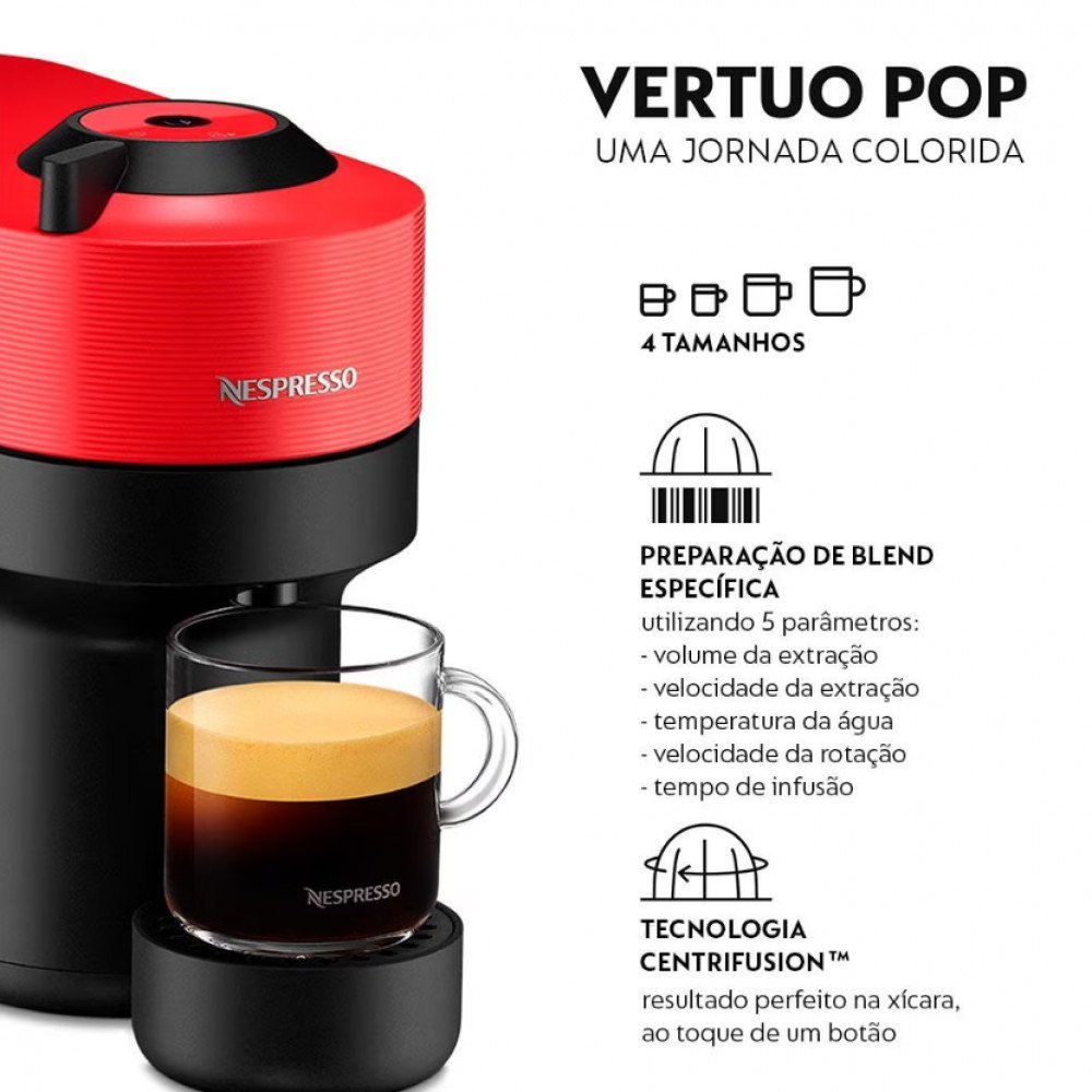 Máquina de Café Nespresso Vertuo Pop com Kit Boas-Vindas - 2