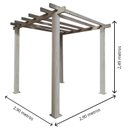 Ver imagem 1 de Pergolado de Madeira 2,90x2,90 Metros - Modelo Cabernet Sauvignon - Pensemadeiras - Única Único
