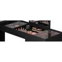 Ver imagem 4 de Escrivaninha Penteadeira de Canto Twister Preto Fosco