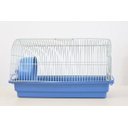Ver imagem 2 de Gaiola Hamster N209 Pequena Zincada Prata Fundo Azul