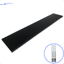 Ver imagem 1 de 1 Prateleira Preta 80X15 Com Suporte Flutuante Mdf Organizadora Decoração Cozinha Quarto Banheiro
