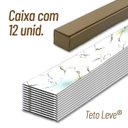 Ver imagem 4 de Kit 12 Barras Forro Teto Leve Base de Polímero PEAD Calacatta 295cm x 25cm x 0,7cm de Espessura Formaco Decor Branco