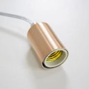 Ver imagem 4 de Pendente Tubo Cilindro Alumínio Cobre Escovado + Filamento Carbono T30 110V St458