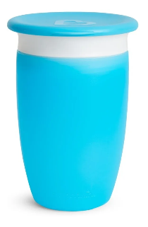 COPO GRANDE DE TREINAMENTO 360 COM TAMPA -MUNCHKIN - copo azul grande 360