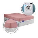 Ver imagem 2 de Lençol Avulso com Elástico Queen 1 Peça Paris 100% Algodão Percal 150 Fios:rosê