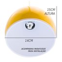 Ver imagem 2 de Pendente BOLA em alumínio várias cores para lâmpada G9 - escovado com interior branco st3028