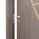 Ver imagem 4 de Kit Porta de Madeira Decorada 215x74cm com Batente de MDF Ultra 12cm Cantareira MGM Abertura Direita