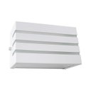Ver imagem 3 de Arandela Frisada Luminária Branca para Muro Parede Externa G9 St548