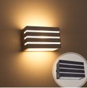 Ver imagem 3 de Kit 3x Arandela Frisada Policarbonato Marrom para Área Externa e Interna + Lâmpada LED 5W 3000K