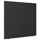 Ver imagem 1 de Cabeceira Cama Box Casal King Size Luana 193cm Sintético Preto - Abmaza