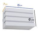 Ver imagem 2 de Kit 6x Arandela Frisada Policarbonato Branca para Área Externa e Interna + Lâmpada LED 5W 3000K