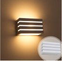 Ver imagem 5 de Kit 6x Arandela Frisada Policarbonato Branca para Área Externa e Interna + Lâmpada LED 5W 3000K