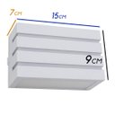 Ver imagem 2 de Kit 3x Arandela Frisada Policarbonato Branca para Área Externa e Interna + Lâmpada LED 5W 3000K