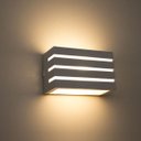 Ver imagem 4 de Kit 3x Arandela Frisada Policarbonato Branca para Área Externa e Interna + Lâmpada LED 5W 3000K