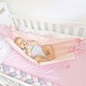 Rede de Dormir para Berço de Bebê 100% Algodão Várias Cores: Rosa Bebê - 2