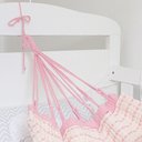 Ver imagem 4 de Rede de Dormir para Berço de Bebê 100% Algodão Várias Cores: Rosa Bebê