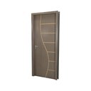 Ver imagem 2 de Kit Porta de Madeira Decorada 215x84cm com Batente de Mdf Ultra 12cm Cantareira Mgm
