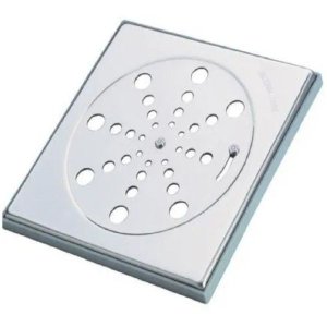 Ralo com Grelha em Inox Quadrado com Grelha 15x15