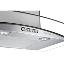Coifa Parede Slim Nardelli Vidro Curvo Inox 90cm 127V - 2