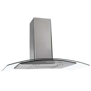 Coifa Parede Slim Nardelli Vidro Curvo Inox 90cm 127V