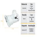 Ver imagem 2 de Spot de Sobrepor Cênico Par 30 com Canopla - Branco - 2553-4